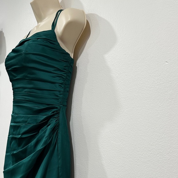 Azazie Teal Maxi Dress - Picture 8 of 16